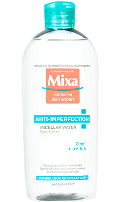 MIXA Anti-Imperfection micelárna voda na zmiešanú až mastnú citlivú pleť