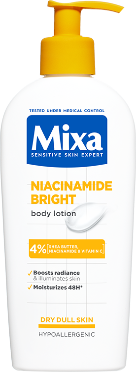 Mixa Niacinamide Bright telové mlieko
