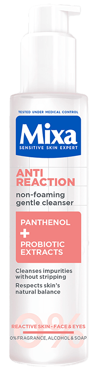 Mixa Anti-Reaction upokojujúci nepenivý čistiaci gél